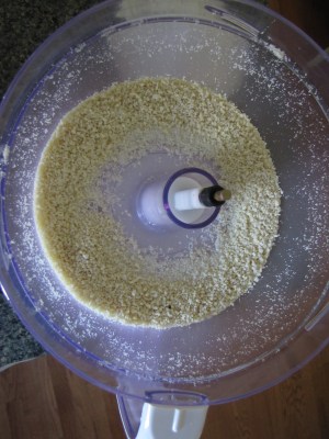 Ground up slivered almonds