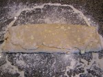 fold dough into thirds and then into thirds again to make a perfect square