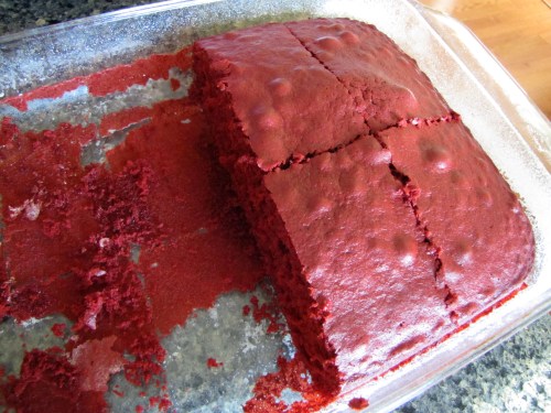 Baked Red Velvet Cake