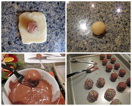 Making Christmas confection