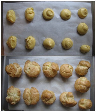 Leave some space between dough balls, they will rise quite a bit.