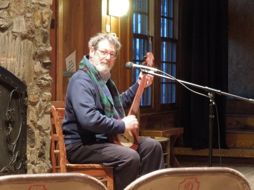 Director of J. C. Campbell Folk School Jan Davidson performing Morningsong. It's a wonderful beginning to your morning, each day Morningsong is led by someone different. 