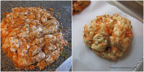 Chop dough into small pieces