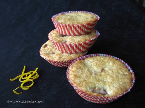 Rhubarb Muffins with Orange Zest