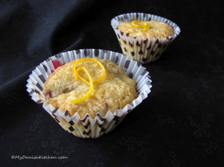 Rhubarb Muffins with Orange Zest