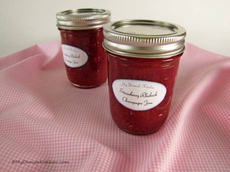 Strawberry Rhubarb Champagne Jam