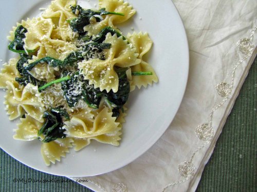 Garlic and Anchovy Farfalle